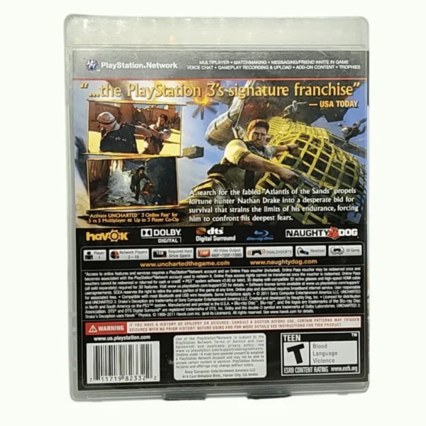 Uncharted 3: Drake's Deception PS3 Usado Completo Mídia Física