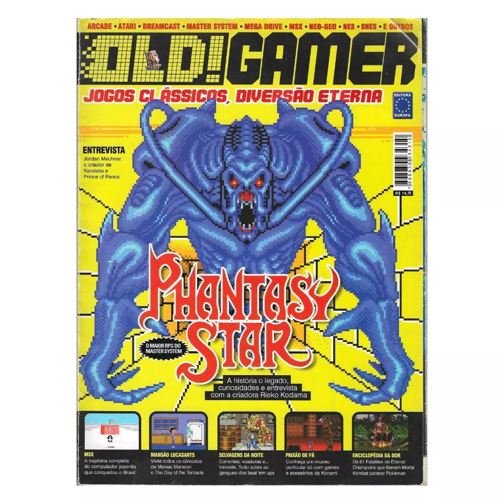 Revista Old Gamer Edição 02 Phantasy Star & Master System Retrô Usada