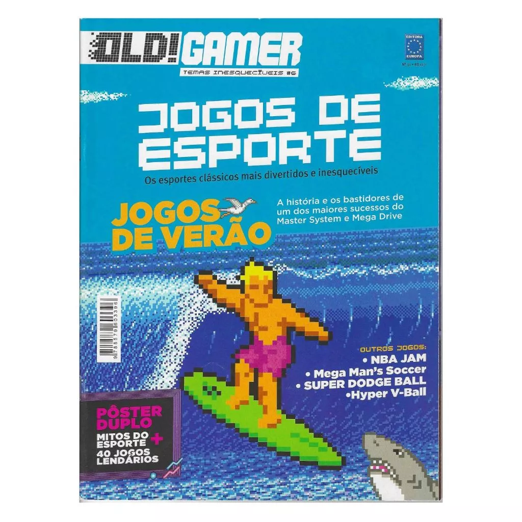 Revista Old Gamer Edição 30 Jogos de Esporte de Verão Retrô Usada