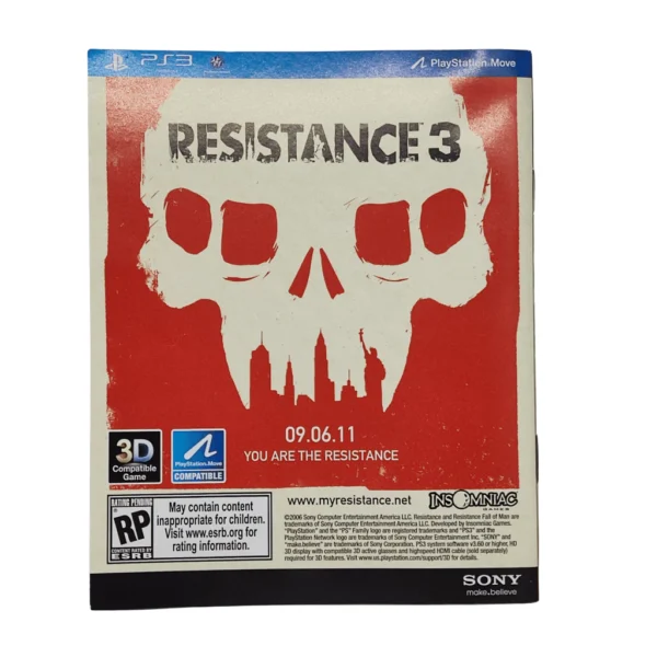 br-11134207-820lm-mpv8fbrjocg0eb Resistance: Fall of Man PS3 Usado Completo Mídia Física Greatest Hits