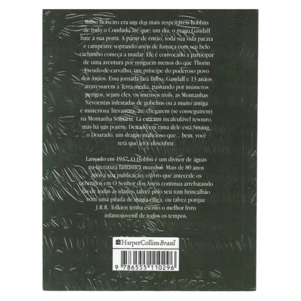 Livro O Hobbit de Bolso J.R.R. Tolkien HarperCollins Pocket Usado