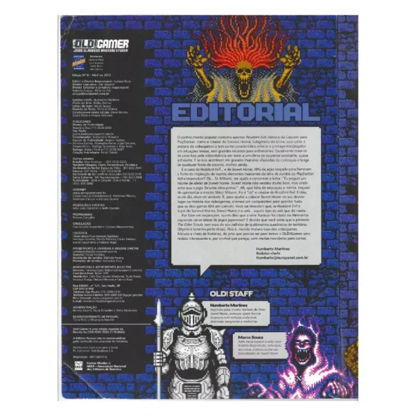 br-11134207-820m0-mqdqtx1pprepf6 Revista Old Gamer Edição 08 Especial Survival Horror Retrô Usada