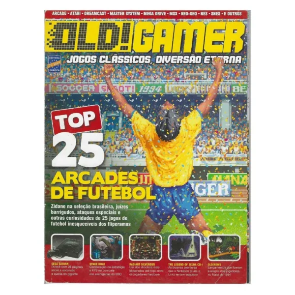 br-11134207-820m8-mqdcdvfvdmv7fb Revista Old Gamer Edição 07 Arcades & Sega Saturn Retrô Usada