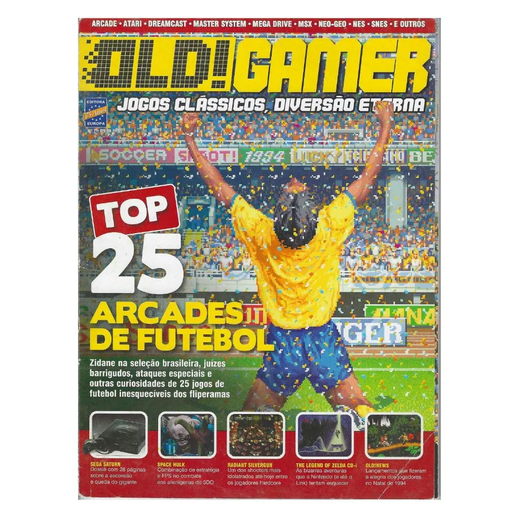 Revista Old Gamer Edição 07 Arcades & Sega Saturn Retrô Usada
