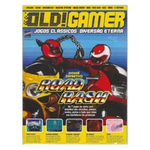 br-11134207-820ma-mqdcdvfvgg0371 Revista Old Gamer Nº 09 Road Rash & Mega Drive Retrô Usada