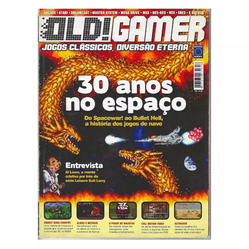 Revista Old Gamer Edição 03 Jogos de Nave & Donkey Kong Retrô Usada