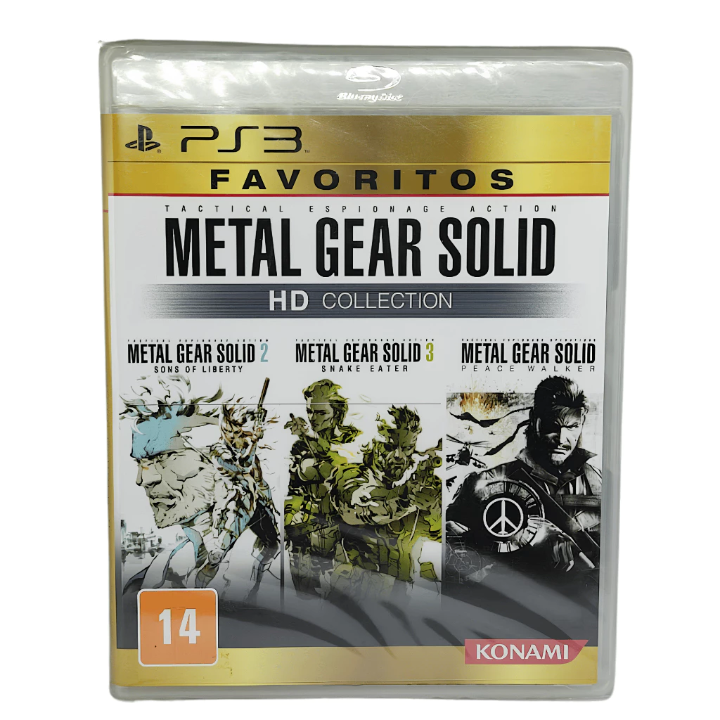 Metal Gear Solid HD Collection PS3 Novo Lacrado Mídia Física Raro